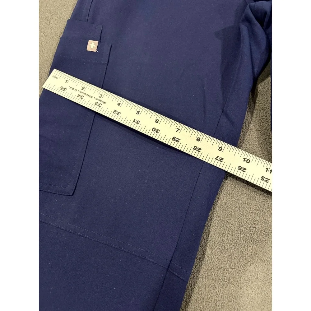 FIGS Technical Collection Cargo Scrub Pants Mens XS/S Purple Logo Elastic Waist‎